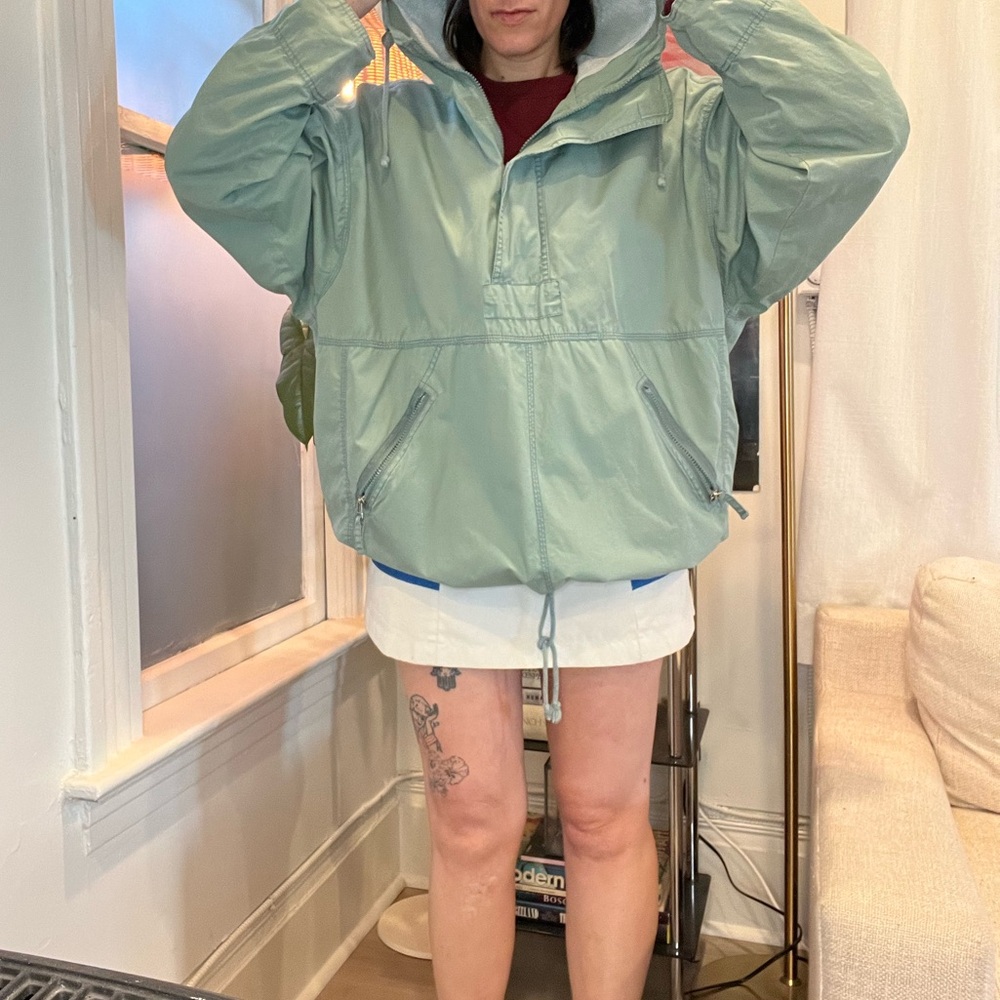 Vintage Gap pull over mint green wind breaker - Picture 2 of 10